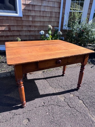 Primitive farm table with - primitive,